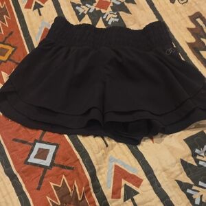 Calia Women's Black Layered Active Shorts
